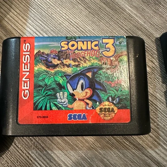 Sega Genesis Model 2 MK-1631 Black Console Bundle With Cables and 4 Games. - Picture 8 of 10